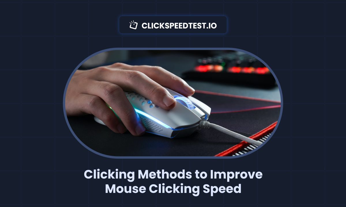 Clicking Methods To Improve Mouse Clicking Speed Click Speed Test Blog